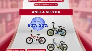 Beli Sepeda di Transmart Full Day Sale Mulai Rp 1 Juta, Simak Detail Promonya
