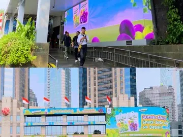 Penjelasan di Balik Videotron Hujan Anggur di Jakarta yang Ramai di Media Sosial