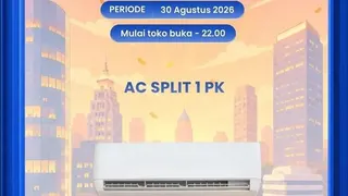 Transmart Full Day Sale 30 Agustus 2026, AC Split 1 PK Diskon hingga Rp 1,7 Juta