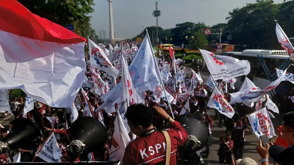 Puluhan Ribu Buruh KSPN Bersiap Demonstrasi Kawal RUU Ketenagakerjaan di DPR dan Istana