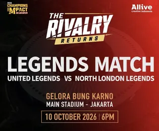Legenda Sepak Bola Inggris Bersiap Duel di SUGBK Jakarta pada Oktober 2026