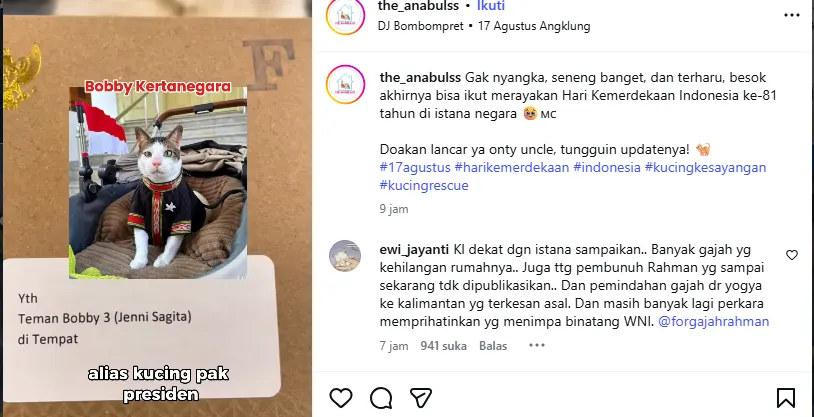 Bukan Cuma Pejabat, Teman-Teman Bobby Kertanegara Juga Diundang Upacara HUT RI