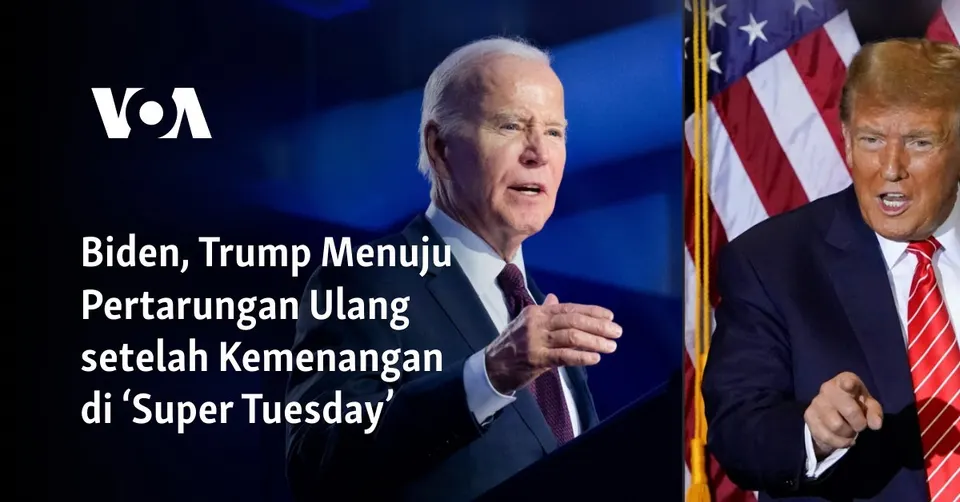 Donald Trump dan Joe Biden Dominasi Pemilihan Pendahuluan Super Tuesday