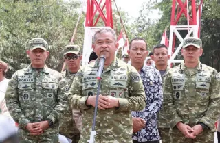 Jembatan ke-2.500 TNI AD Selesai Dibangun Korem 051/Wijayakarta