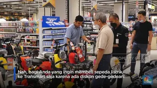 Beli Sepeda Listrik di Transmart Aja, Didiskon dan Cuma Dibanderol Segini