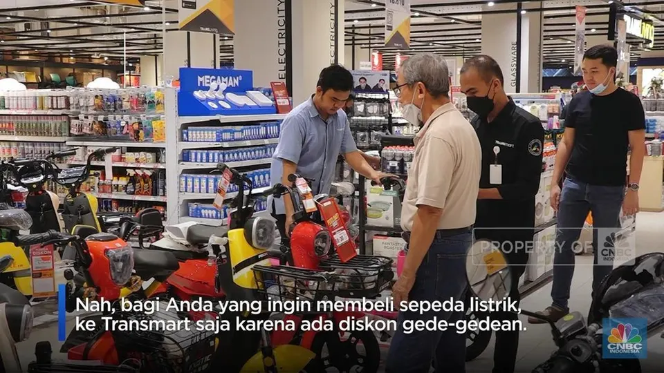 Beli Sepeda Listrik di Transmart Aja, Didiskon dan Cuma Dibanderol Segini