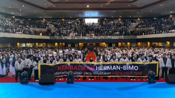 Sambut Mahasiswa Baru, BEM Unair Ingatkan Kasus Hilangnya Aktivis Reformasi Herman dan Bimo