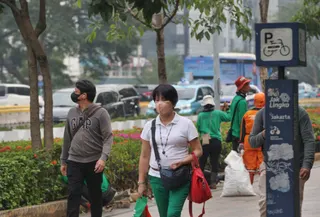 Kualitas Udara Jakarta Sabtu Pagi Masuk Tiga Terburuk di Dunia