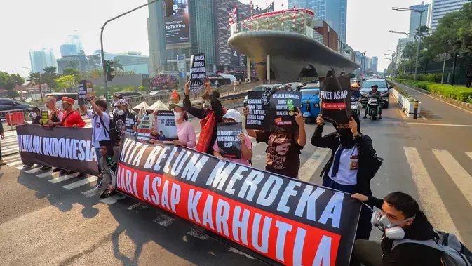 Walhi Gelar Unjuk Rasa di Tosari Jakarta, Soroti Masalah Karhutla yang Terus Berulang