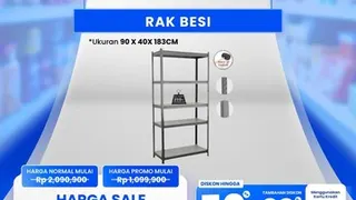 Promo Transmart Full Day Sale 23 Agustus 2026, Rak Besi Diskon Lebih dari Rp 1,2 Juta