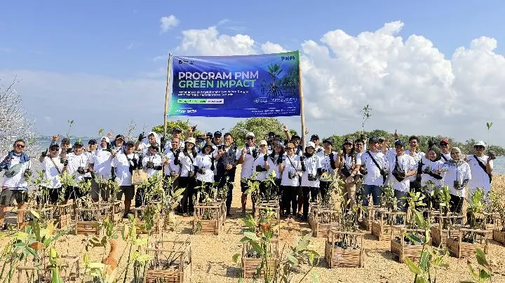 PNM Tanam Puluhan Ribu Mangrove demi Amankan Ekonomi Masyarakat Pesisir
