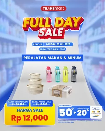 Bayar Rp12 Ribu untuk Peralatan Makan, Transmart Perang Diskon Pakai Jurus Belanja Minimum