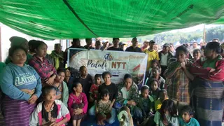 PPNK 73 Lemhannas Salurkan Bantuan Paket Sembako untuk Korban Gempa NTT