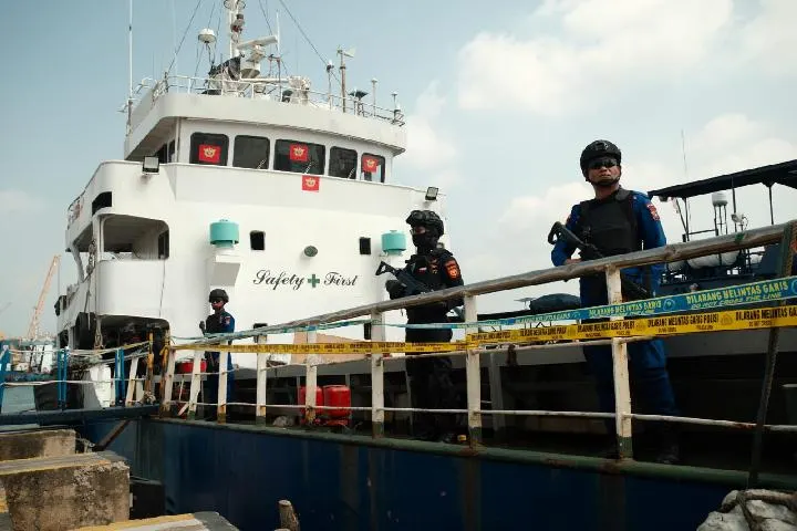 Penyelundupan 2,6 Ton Sabu Cair dari MV Ocean Porter di Kepri Berhasil Digagalkan