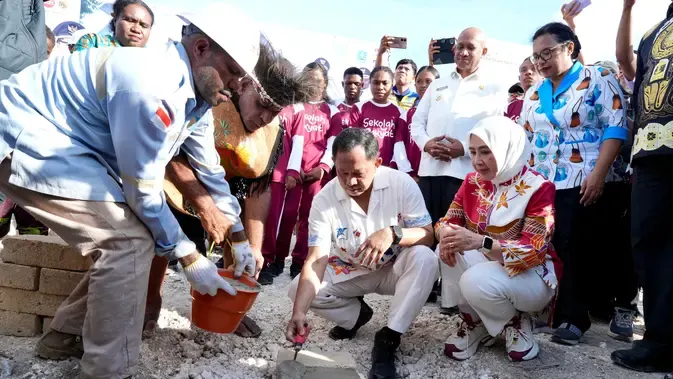 Dukung Program Prioritas Presiden, Mendagri Tito Groundbreaking Sekolah Rakyat di Biak Numfor