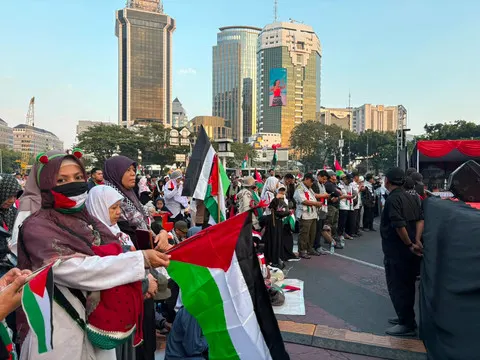 Bukan Soal Jumlah Massa, Aksi Bela Palestina di Patung Kuda Tekankan Konsistensi Ibadah