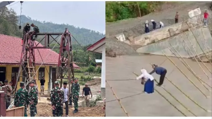 Fakta di Balik Video Viral Siswa Menyeberang Sungai Tripe di Gayo Lues