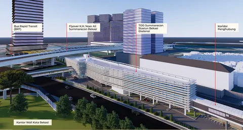 Stasiun Bekasi Ekstensi Menyatu dengan Summarecon dan LRT, Beban Penumpang Terurai