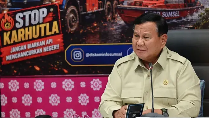 Presiden Prabowo Pantau Penanganan Karhutla di Jambi dan Lampung
