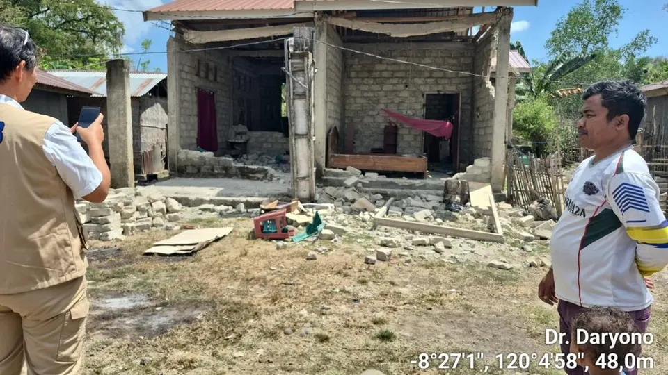 Update Gempa Flores, 71 Korban Meninggal, 59.647 Orang Pengungsi