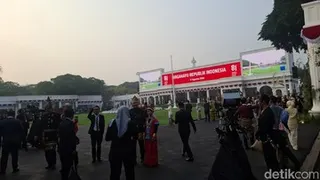 Sejumlah Ketua Umum Parpol Hadiri Upacara HUT RI ke-81 di Istana, Megawati dan Surya Paloh Absen