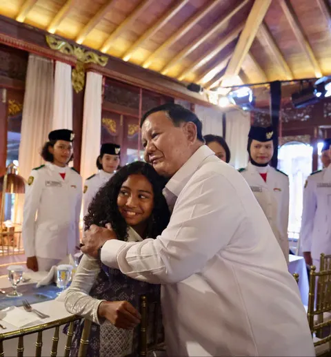 Presiden Prabowo Undang Petugas Upacara HUT Ke-81 RI ke Hambalang