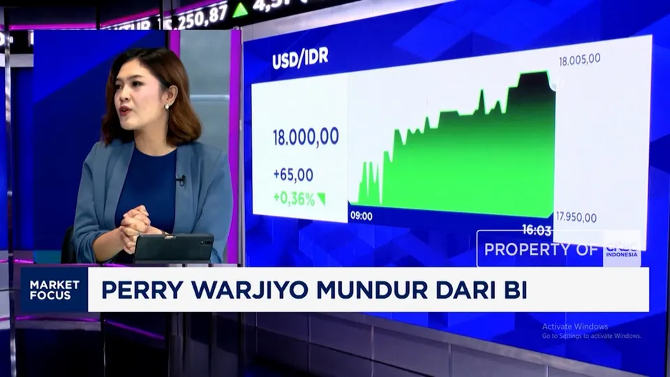 Rupiah Tembus 18 Ribu dan IHSG Melemah Akibat Efek Mundurnya Perry Warjiyo