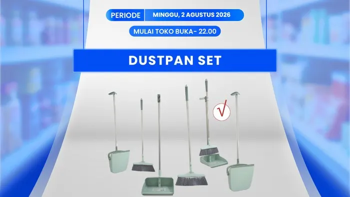 Dustpan Set Harga Miring di Transmart Full Day Sale, Cuma Rp 67.920