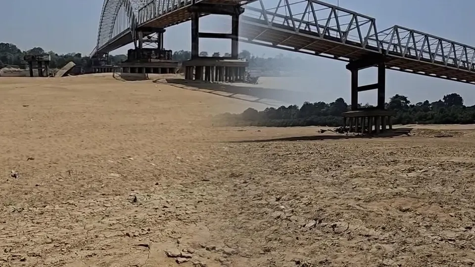 Video, Penampakan Sungai Barito Mengering, Berubah Bak Gurun Pasir