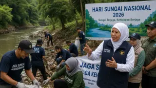 Khofifah Ajak Masyarakat Jadikan Kelestarian Sungai Investasi Masa Depan