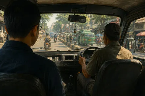 Mendengarkan Denyut Kota yang Makin Samar dari Kursi Depan Angkot